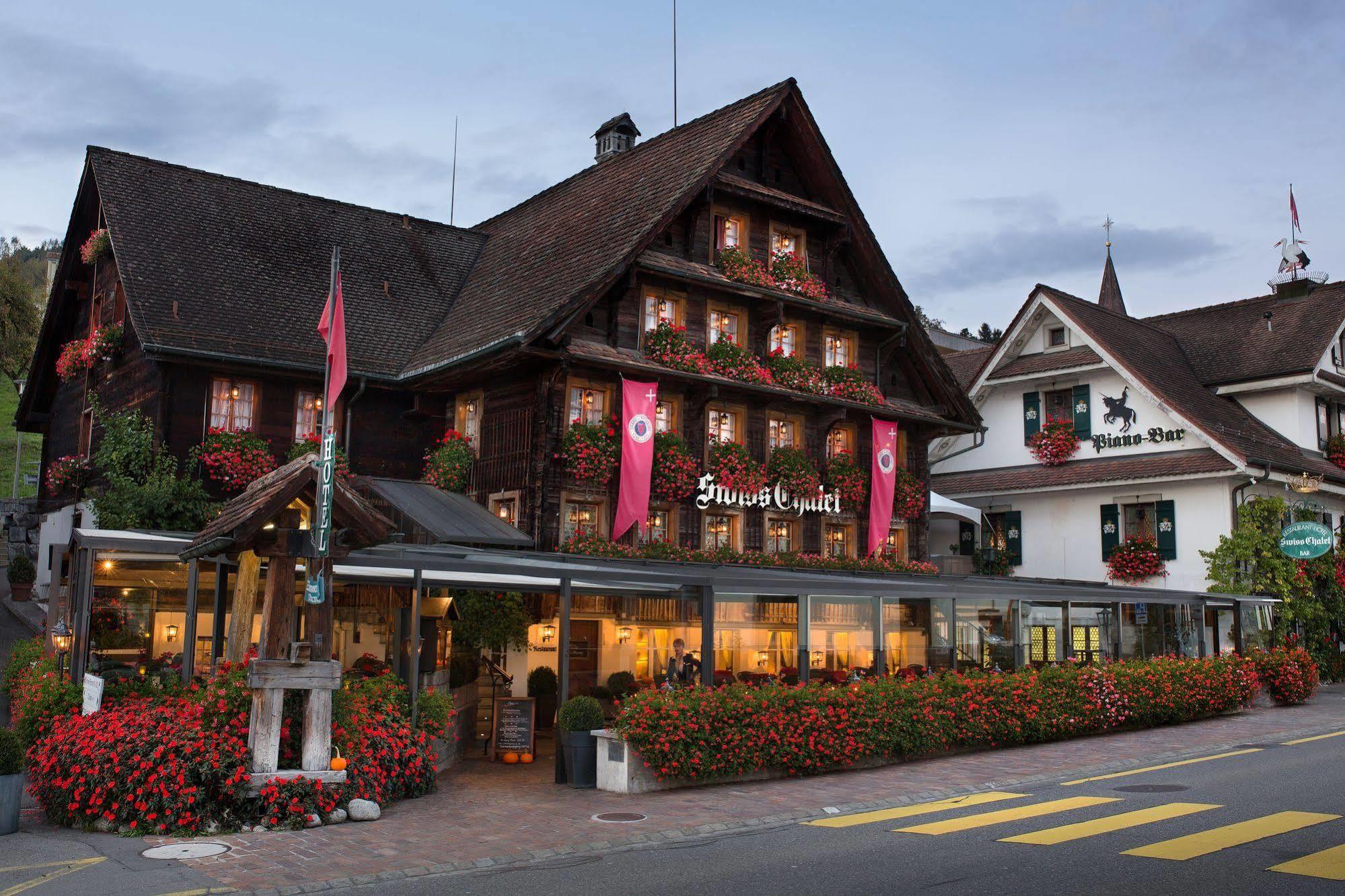 Swiss-Chalet Merlischachen - Historik Chalet-Hotel Lodge Küssnacht Dış mekan fotoğraf