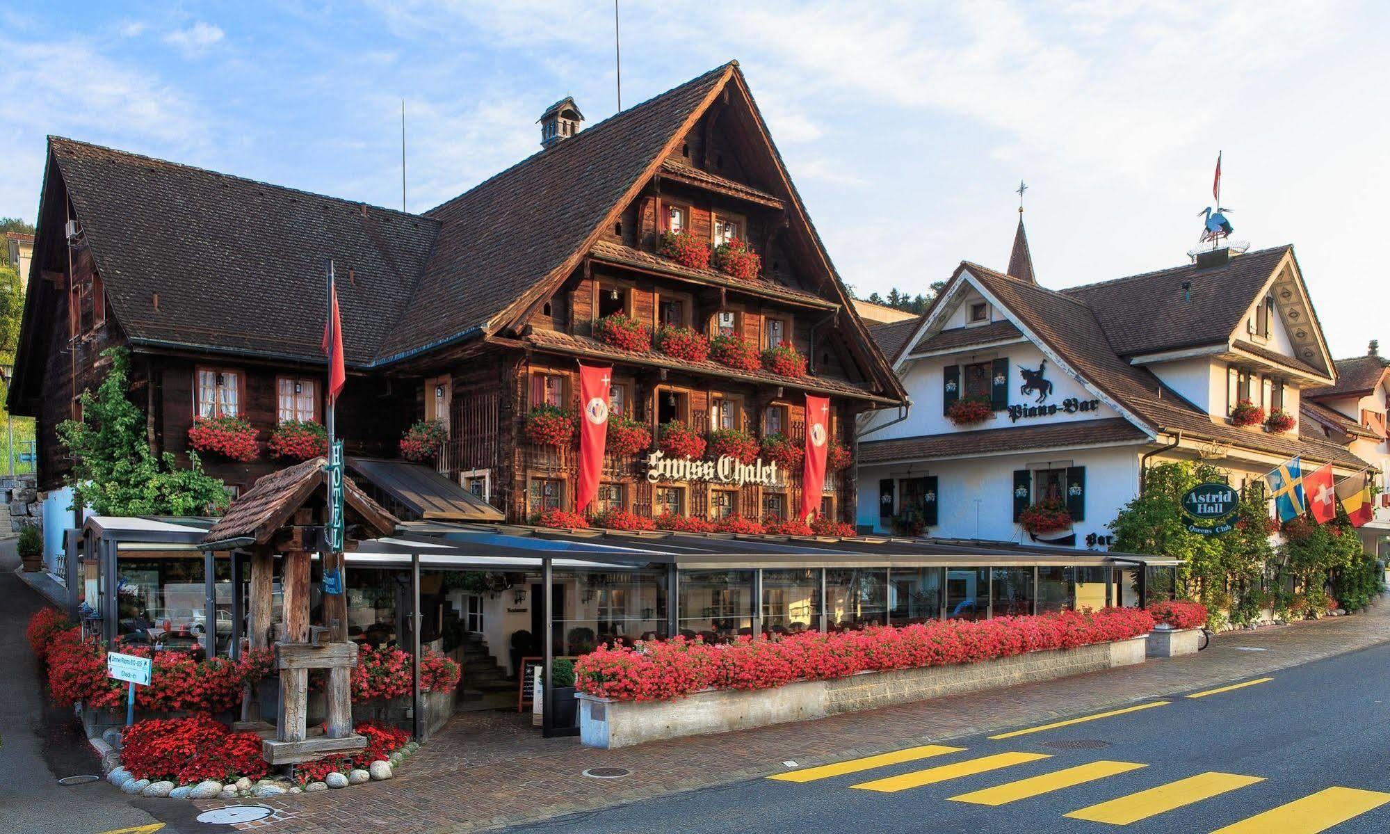 Swiss-Chalet Merlischachen - Historik Chalet-Hotel Lodge Küssnacht Dış mekan fotoğraf